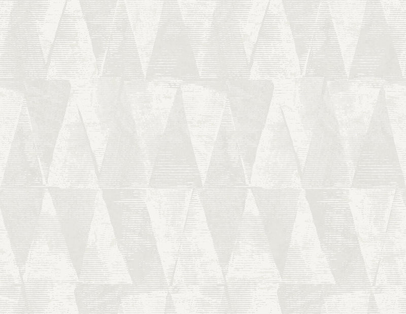 media image for Geo Triangles Wallpaper in Grey 219