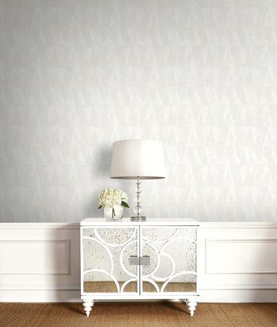 product image for Geo Triangles Wallpaper in Off-White 34