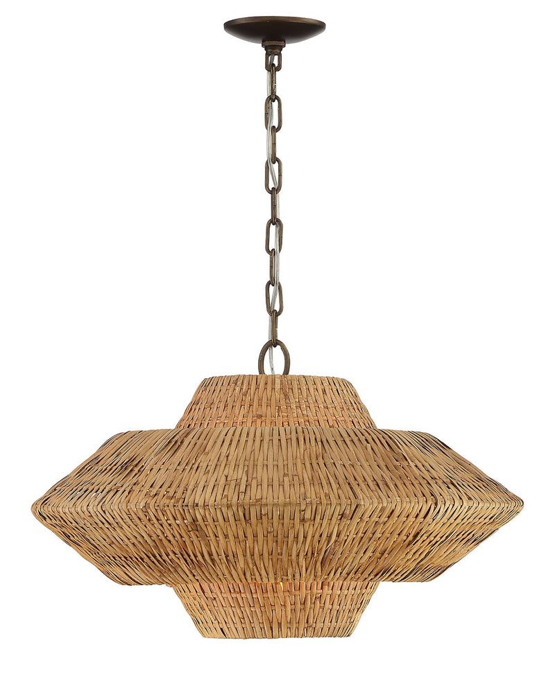 media image for Luca Rattan 3 Tier Chandelier By Lumanity 1 279
