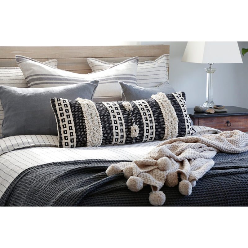 media image for zuma blanket collection in charcoal design by pom pom at home 5 248