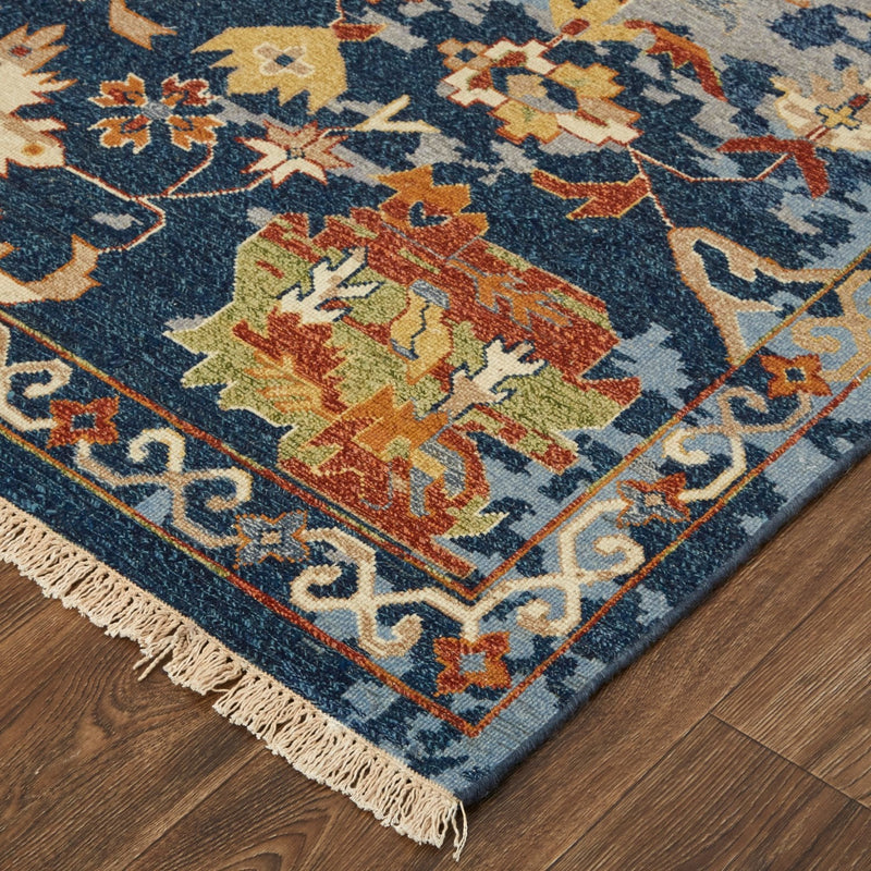 media image for pierson oushak wool rug hand knotted blue rug by bd fine leyr0587blu000j55 5 239