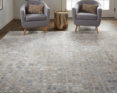 product image for corben mosaic silver gray brown rug news by bd fine lair39g0bgegrye7a 7 76