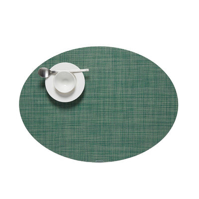 product image for mini basketweave oval placemat by chilewich 100130 002 12 9