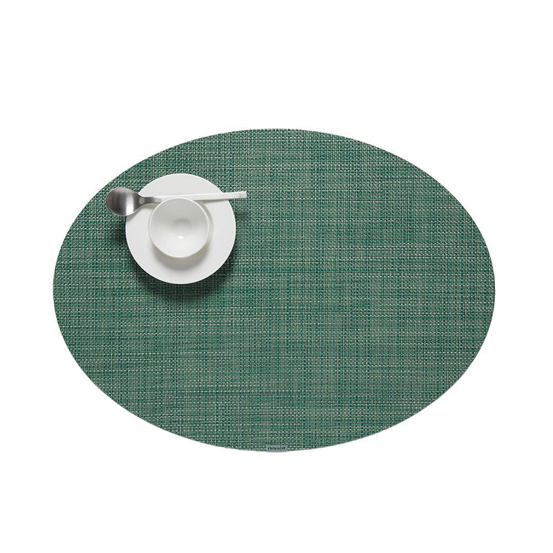 media image for mini basketweave oval placemat by chilewich 100130 002 12 216