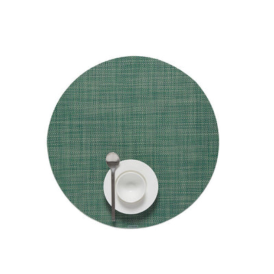 product image for mini basketweave round placemat by chilewich 100408 002 12 19