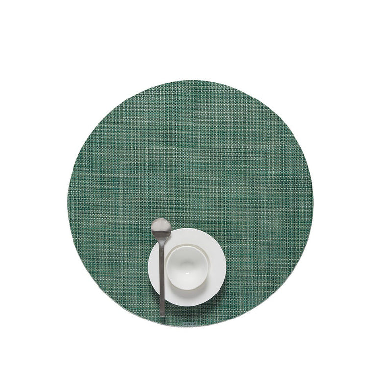 media image for mini basketweave round placemat by chilewich 100408 002 12 234