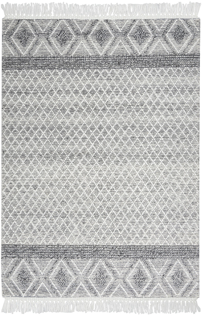 media image for series 3 handmade grey ivory rug by nourison 99446882813 redo 1 295