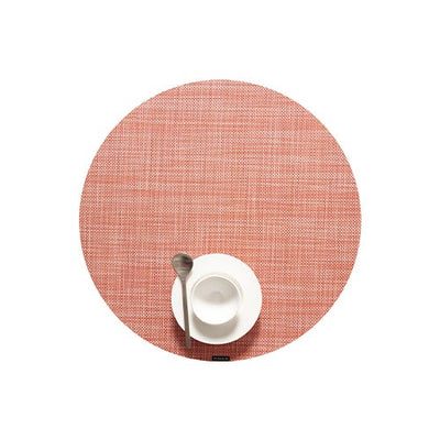 product image for mini basketweave round placemat by chilewich 100408 002 4 81