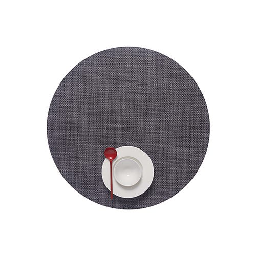 media image for mini basketweave round placemat by chilewich 100408 002 6 257