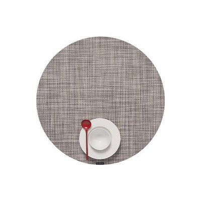 product image for mini basketweave round placemat by chilewich 100408 002 10 41