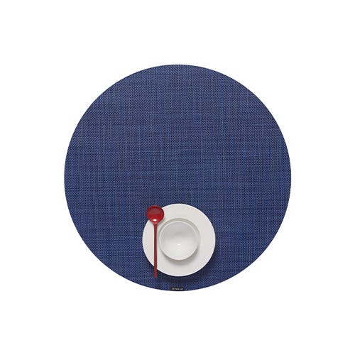 media image for mini basketweave round placemat by chilewich 100408 002 11 224