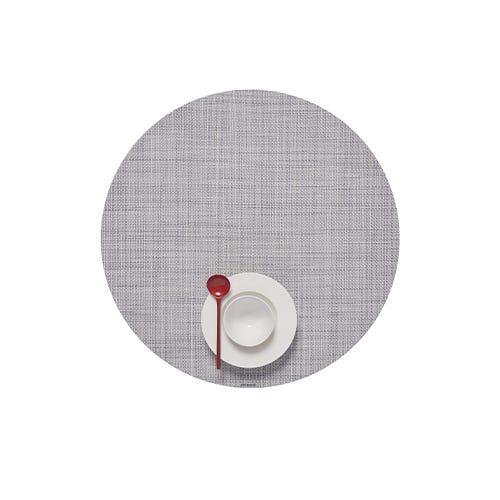 media image for mini basketweave round placemat by chilewich 100408 002 15 217
