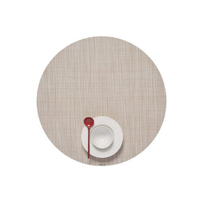 product image for mini basketweave round placemat by chilewich 100408 002 16 14
