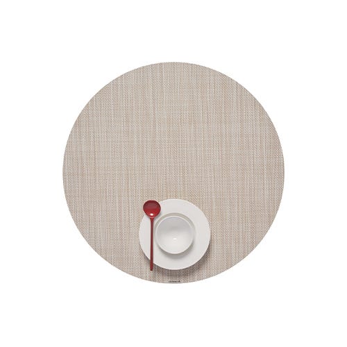 media image for mini basketweave round placemat by chilewich 100408 002 16 226