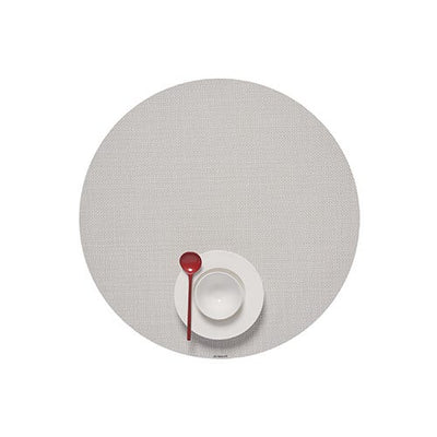 product image for mini basketweave round placemat by chilewich 100408 002 17 77
