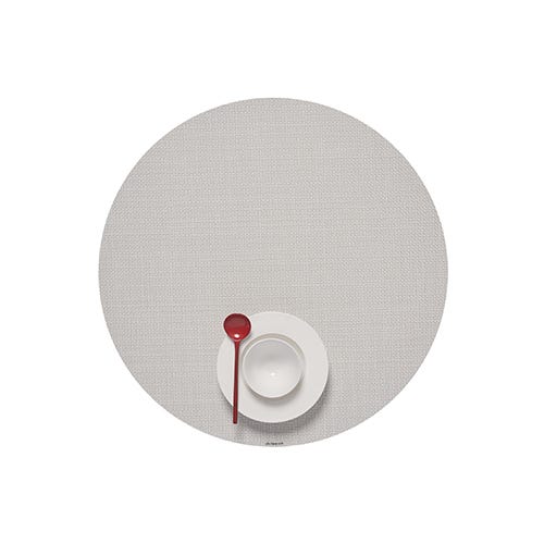 media image for mini basketweave round placemat by chilewich 100408 002 17 232
