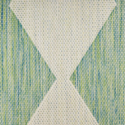 product image for Positano Indoor Outdoor Blue Green Geometric Rug By Nourison Nsn 099446938350 6 12