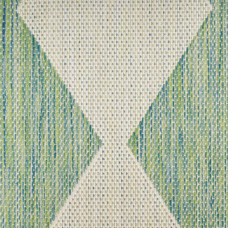 media image for Positano Indoor Outdoor Blue Green Geometric Rug By Nourison Nsn 099446938350 6 212