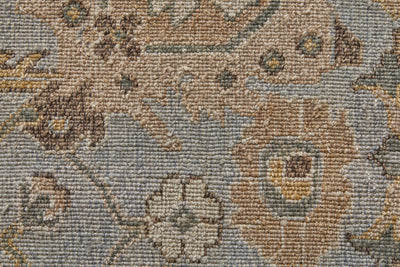 product image for Aleska Oriental Blue/Gold/Gray Rug 5 62