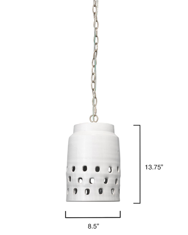 media image for long perforated pendant by bd lifestyle 5perf longwh 3 247