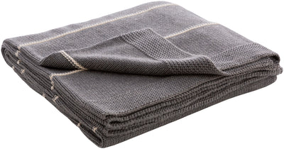 product image for Torsten TSN-1000 Knitted Throw in Medium Grey & Cream by Surya 2