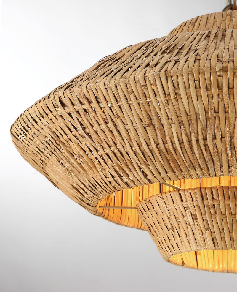 media image for Luca Rattan 3 Tier Chandelier By Lumanity 5 214