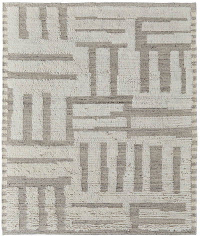 product image of saena linear contemporary hand woven ivory gray rug by bd fine ashr8909ivygryp00 1 534