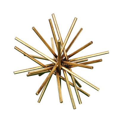 product image of Urchin 9" Diameter Iron Rod Asterisk in Gold Leaf design by BD Studio 53