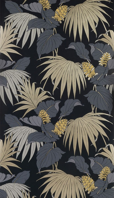 product image for Vernazza Wallpaper in black and beige from the Manarola Collection by Osborne & Little 84