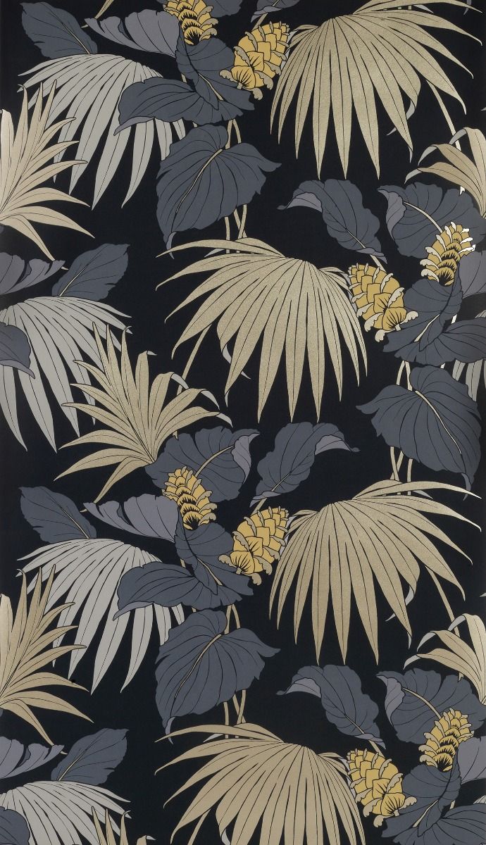 media image for Vernazza Wallpaper in black and beige from the Manarola Collection by Osborne & Little 280