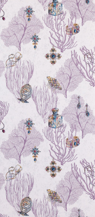 product image for Coralino Wallpaper in purple from the Deya Collection by Matthew Williamson 68