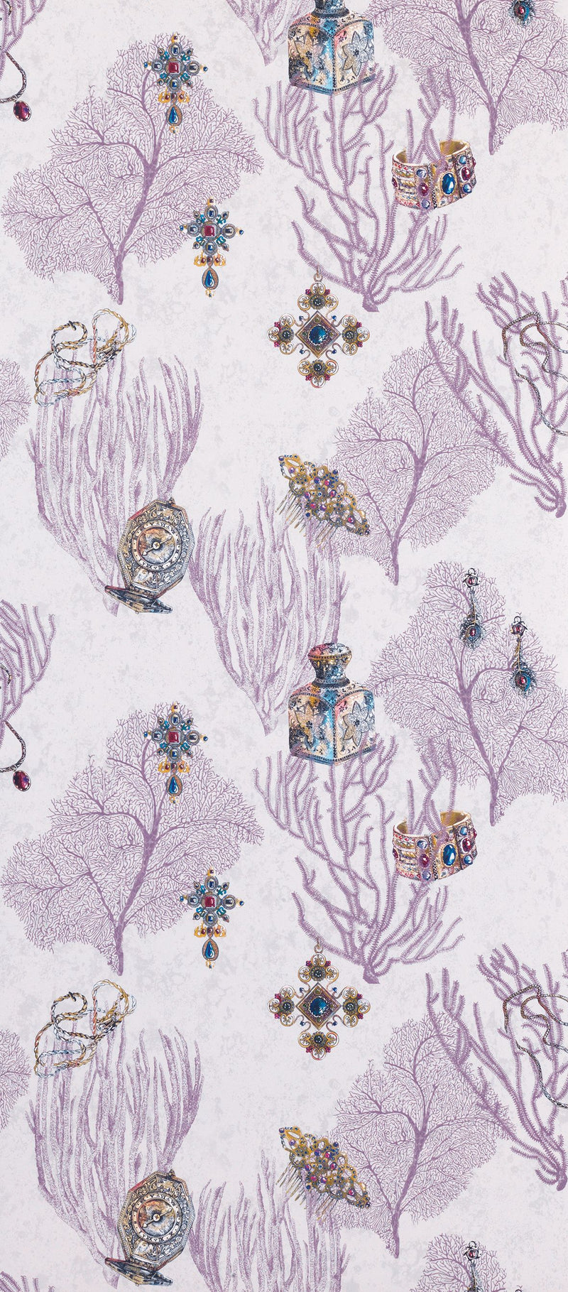 media image for Coralino Wallpaper in purple from the Deya Collection by Matthew Williamson 221