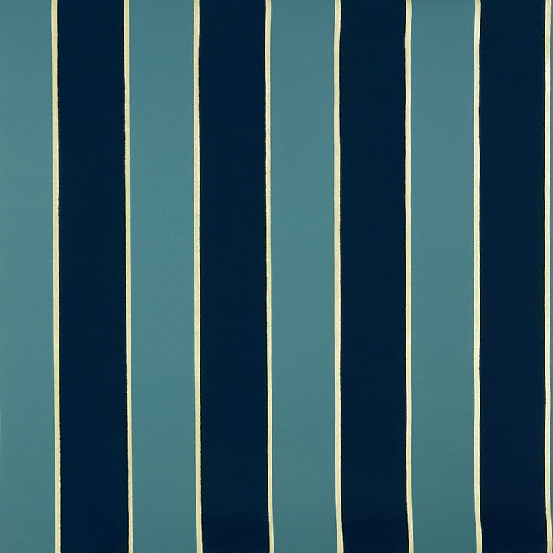 media image for Regency Stripe Peacock Flocked Wallpaper 253