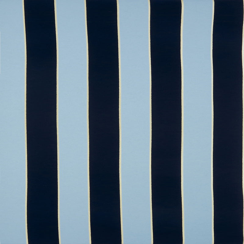 media image for Regency Stripe Navy/Sky Flocked Wallpaper 254