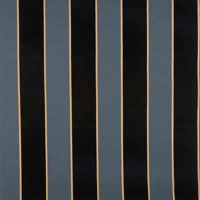 product image for Regency Stripe Midnight/Bronze Flocked Wallpaper 67