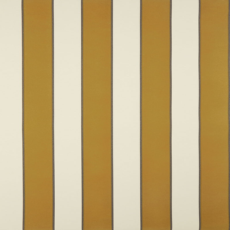 media image for Regency Stripe Ochre Flocked Wallpaper 253