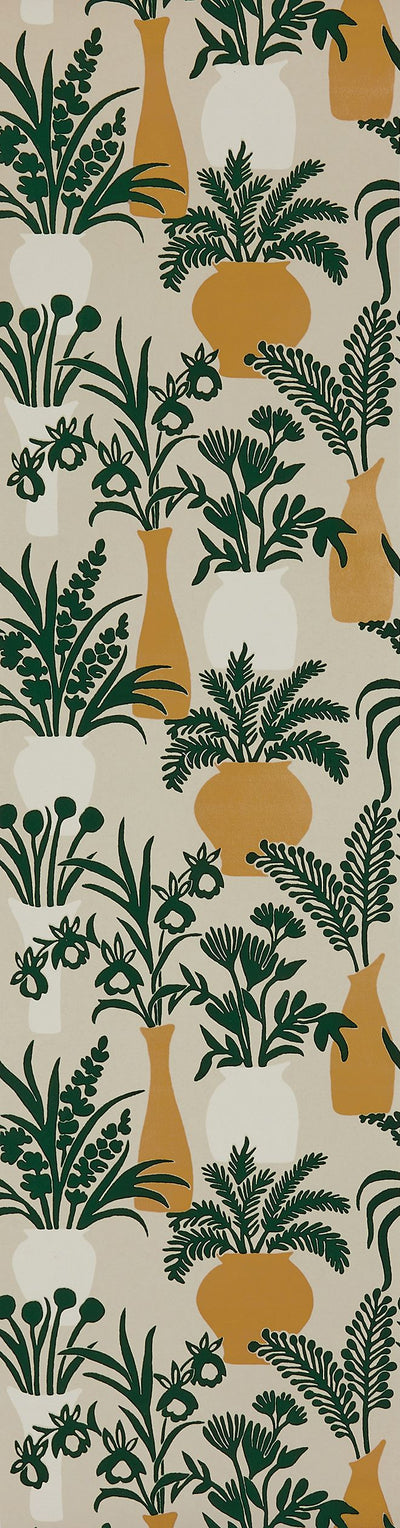 product image for Irisa Amphora Emerald/Gold Wallpaper 25