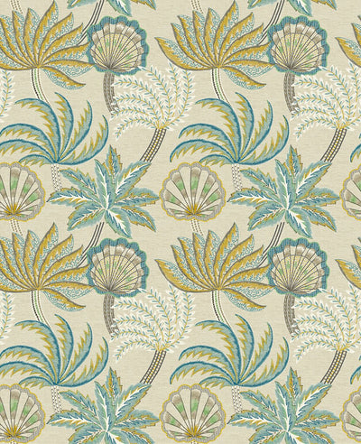 product image for Irisa Ravenala Petrol/Gold Wallpaper 10