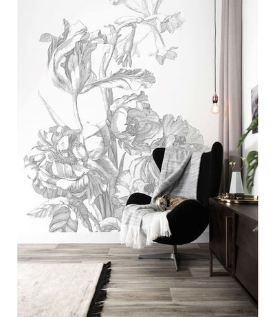 product image for Engraved Flowers No. 2 Wall Mural by KEK Amsterdam 29