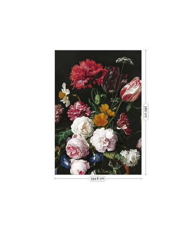 product image for Golden Age Flowers No. 2 Wall Mural by KEK Amsterdam 24