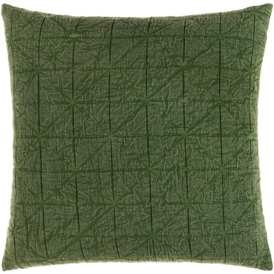 product image for Winona Cotton Dark Green Pillow Flatshot Image 69