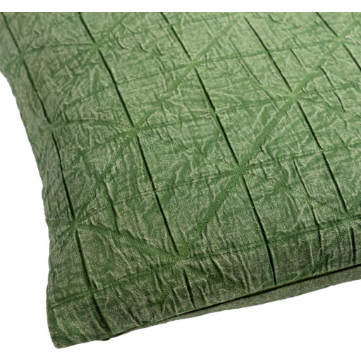 media image for Winona Cotton Dark Green Pillow Corner Image 3 262