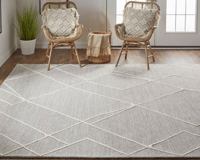 product image for euclid hand tufted gray ivory rug by thom filicia x feizy t11t8004gryivyj00 8 14