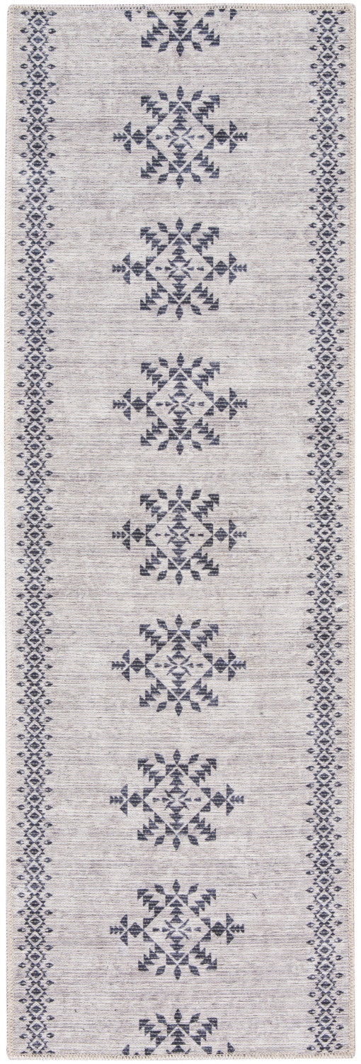 media image for Nicole Curtis Machine Washable Series Ivory Charcoal Scandinavian Rug By Nicole Curtis Nsn 099446163332 2 290