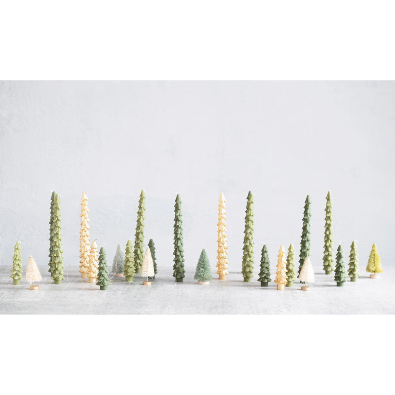 media image for tree shaped taper candles unscented 5 245