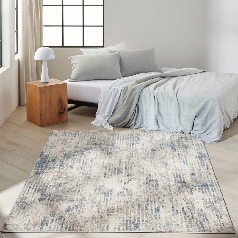 media image for ck022 infinity ivory grey blue rug by nourison 99446079213 redo 4 28