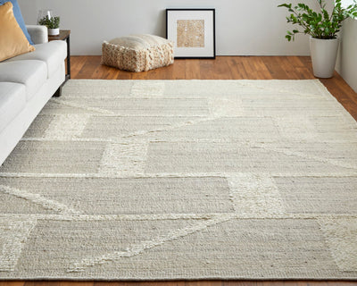 product image for saena linear contemporary hand woven beige ivory rug by bd fine ashr8908bgeivyp00 7 45