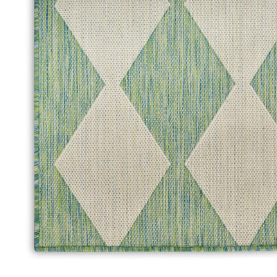 product image for Positano Indoor Outdoor Blue Green Geometric Rug By Nourison Nsn 099446938350 2 4