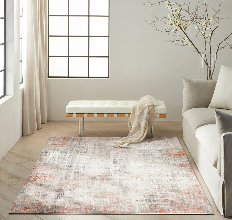 media image for ck022 infinity rust multicolor rug by nourison 99446079046 redo 6 228