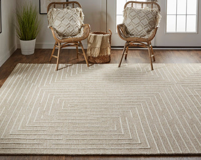 product image for fenner hand tufted beige ivory rug by thom filicia x feizy t10t8003bgeivyj00 8 95